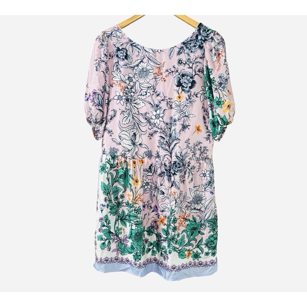 Black Coral Brand Spring Blossom Italian Floral Empire Mini Dress IT 42 US 6 NWT - Picture 5 of 5